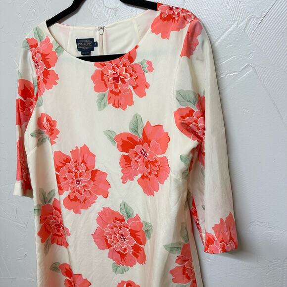 Pendleton Silk Flower Printed Dress Size 10 - Picture 9 of 9
